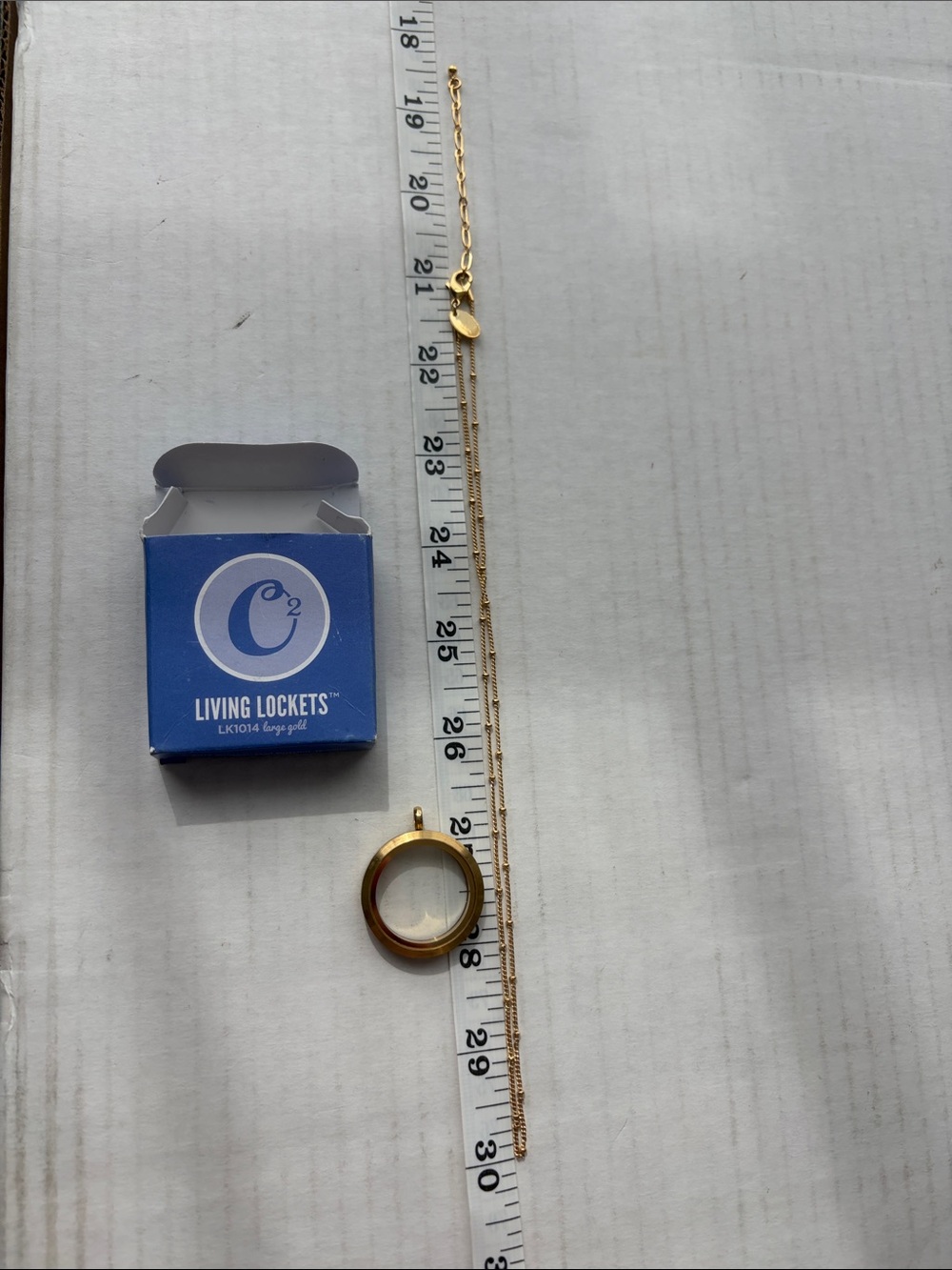 Origami Owl Gold Living Locket Ball Station Chain Necklace 18-20 Inches NWT